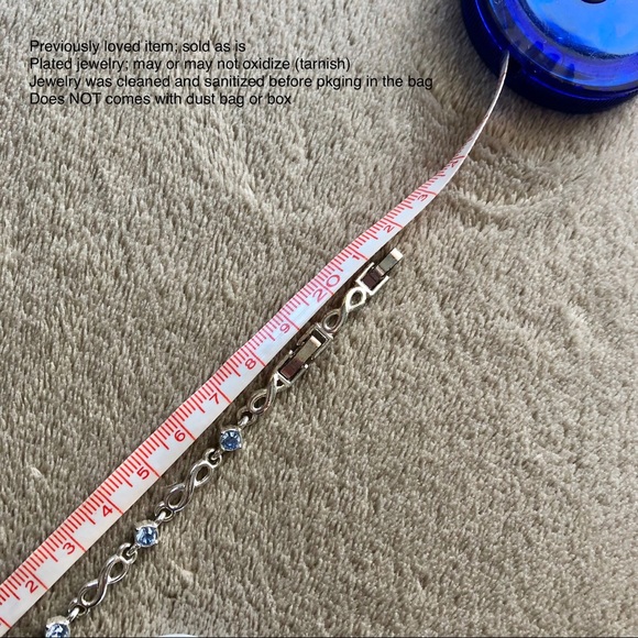 ✨2/$7✨ Bracelet: Bracelet with Light Blue Stones, 21.5 cm 🛍 Bundle Me! - Picture 5 of 10